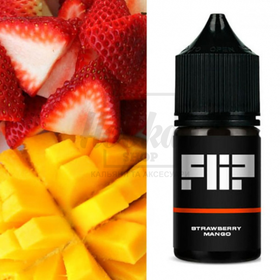 Рідина Flip Strawberry Mango (полуниця манго) 5% 30мл Рідина Flip Strawberry Mango (полуниця манго) 5% 30мл