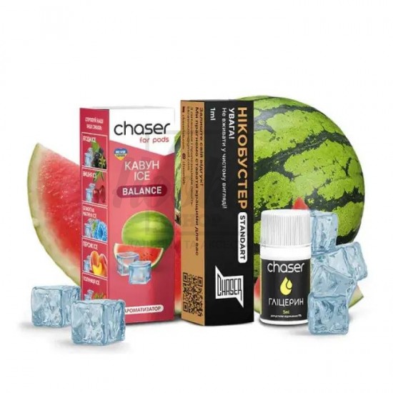 Жидкость Набор Chaser Арбуз Лёд 10мл 5%