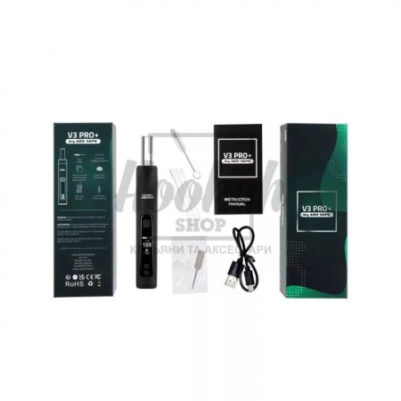 Вапорайзер Xmax V3 Pro Titanium Glass зі Скляним Мундштуком Вапорайзер Xmax V3 Pro Titanium Glass зі Скляним Мундштуком