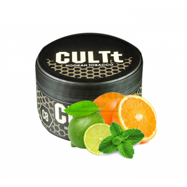 Тютюн Cult Strong Ds08 Orange Lime Mint (Апельсин Лайм М'ята) 100 гр Тютюн Cult Strong Ds08 Orange Lime Mint (Апельсин Лайм М'ята) 100 гр