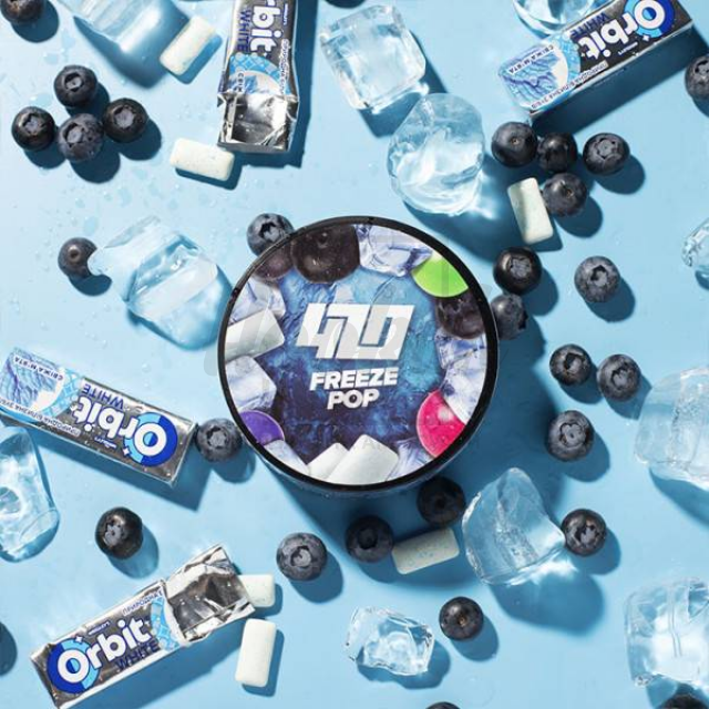 Тютюн 4:20 Frost Line Freeze Pop (Чорниця Жуйка Орбіт) 100 гр