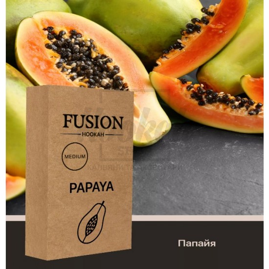 Тютюн Fusion Medium Papaya (Папайя) 100 гр Тютюн Fusion Medium Papaya (Папайя) 100 гр
