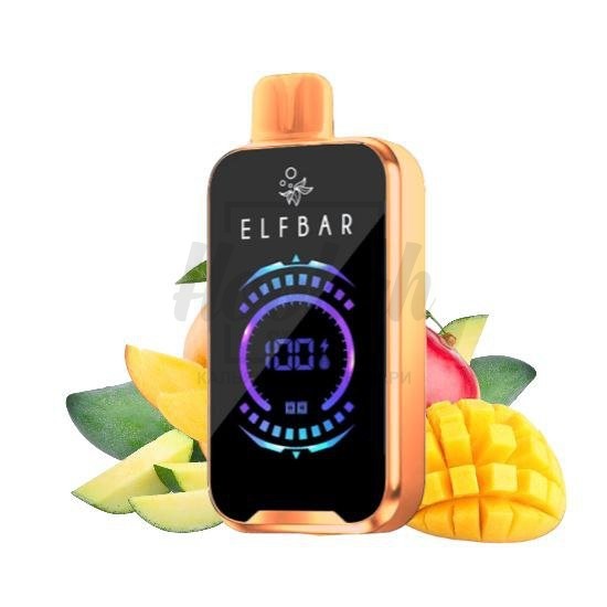 Электронная сигарета Elf Bar RAYA D2 20000 Double Mango (Двойное Манго)