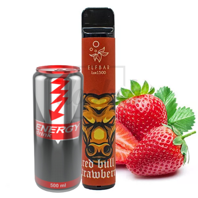 Електронна сигарета Elf Bar 1500 Strawberry Energy (Полуничний Енергетик) Електронна сигарета Elf Bar 1500 Strawberry Energy (Полуничний Енергетик)