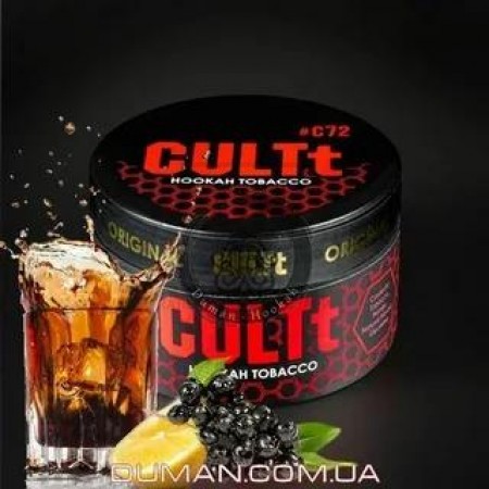 Тютюн CULT C72 Elderberry Cola Lemon (Бузина Кола Лимон) 100 г Тютюн CULT C72 Elderberry Cola Lemon (Бузина Кола Лимон) 100 г