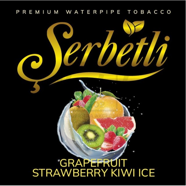 Тютюн Serbetli Ice Grapefruit Strawberry Kiwi (Грейпфрут Полуниця Ківі Лід) 100 гр Тютюн Serbetli Ice Grapefruit Strawberry Kiwi (Грейпфрут Полуниця Ківі Лід) 100 гр