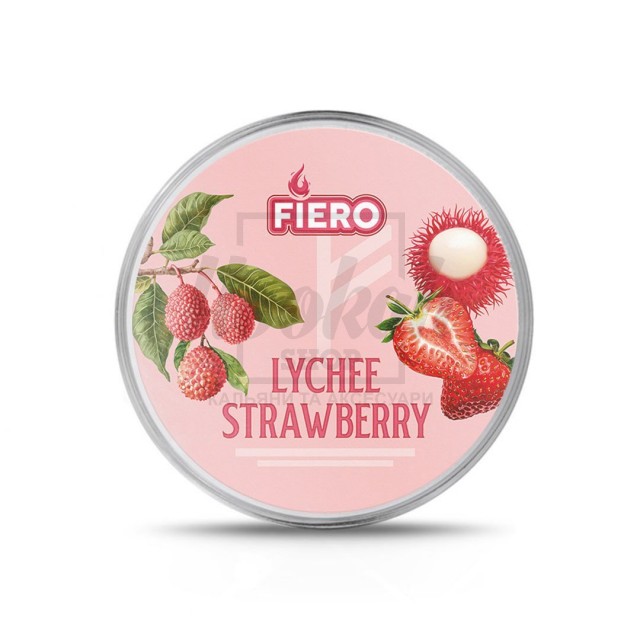 Тютюн Fiero Lychee Strawberry (личі полуниця) 100 гр Тютюн Fiero Lychee Strawberry (личі полуниця) 100 гр