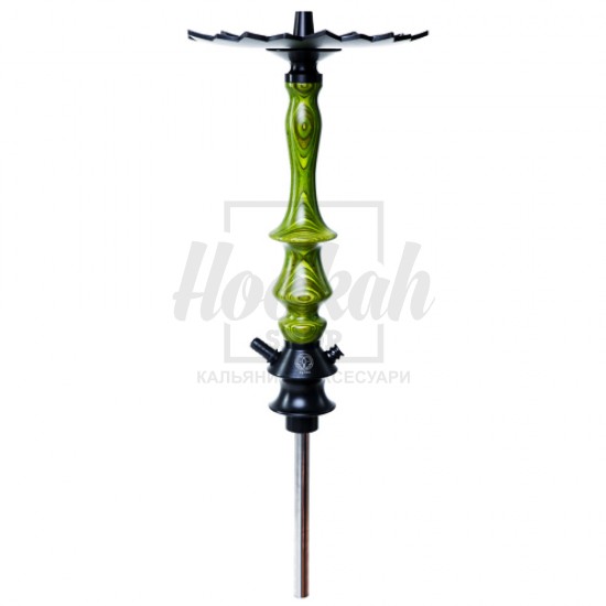 Шахта для кальяна Karma 3.2 GREEN зеленая + блюдце