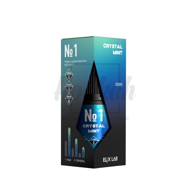 Рідина Elix Crystal Crystal Mint (М'ята) 30мл 5% Рідина Elix Crystal Crystal Mint (М'ята) 30мл 5%