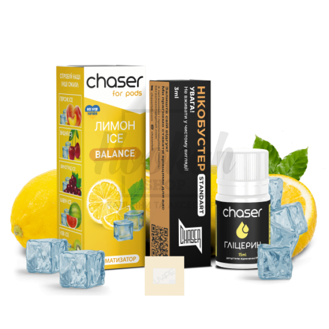 Рідина Набір Chaser Лимон Лід 30мл 5% Рідина Набір Chaser Лимон Лід 30мл 5%