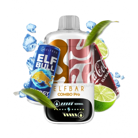 Електронна сигарета Elf Bar Combo Pro 30000 ELFBULL & Lime Cola (Енергетик Лайм Кола)