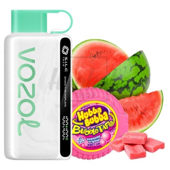 Електронна сигарета Vozol 12000 Watermelon Bubble Gum (Кавунова Жуйка)