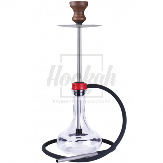 Кальян Gorilla 2.0 Red Прозора Колба