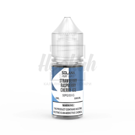 Жидкость SOLANA LIQUID Strawberry Raspberry Cherry Ice (Клубника Малина Вишня) 30мл 5% Жидкость SOLANA LIQUID Strawberry Raspberry Cherry Ice (Клубника Малина Вишня) 30мл 5%