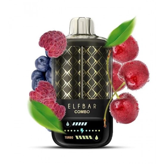 Електронна сигарета Elf Bar Combo 20000 Blueberry Sour Raspberry & Chery (Чорниця Малина Вишня) Електронна сигарета Elf Bar Combo 20000 Blueberry Sour Raspberry & Chery (Чорниця Малина Вишня)