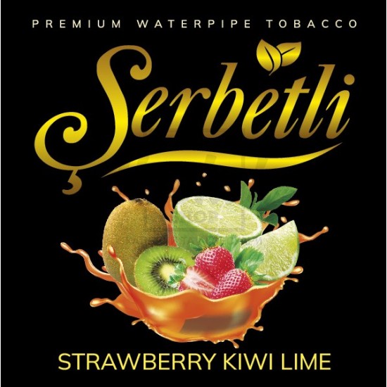 Тютюн Serbetli Strawberry Kiwi Lime (Полуниця Ківі Лайм) 100гр Тютюн Serbetli Strawberry Kiwi Lime (Полуниця Ківі Лайм) 100гр