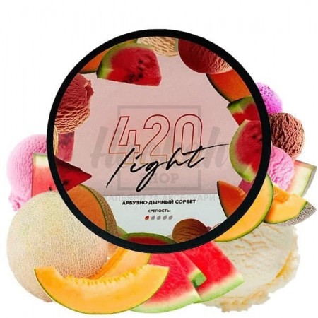 Тютюн 4:20 Light Line Кавуново-Динний Сорбет 100 гр Тютюн 4:20 Light Line Кавуново-Динний Сорбет 100 гр