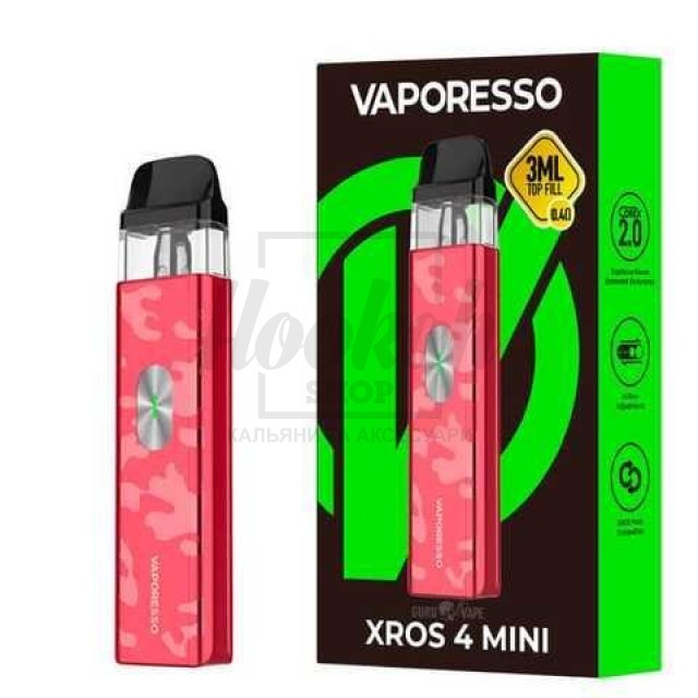 Багаторазова Pod-система Vaporesso XROS 4 Mini Camo Red Багаторазова Pod-система Vaporesso XROS 4 Mini Camo Red