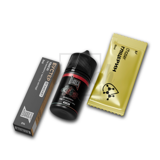 Рідина Набір Chaser Black Wild Strawberry Mint (Суниця М'ята) 30мл 5% Рідина Набір Chaser Black Wild Strawberry Mint (Суниця М'ята) 30мл 5%