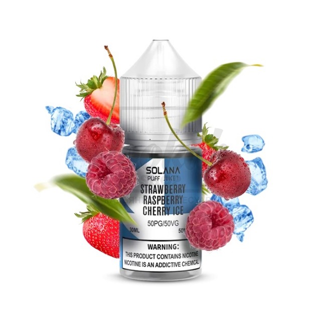 Рідина SOLANA LIQUID 5% 30мл Strawberry Raspberry Cherry Ice (полуниця малина вишня) Рідина SOLANA LIQUID 5% 30мл Strawberry Raspberry Cherry Ice (полуниця малина вишня)