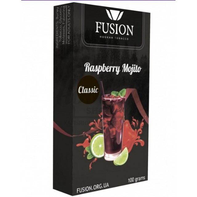 Тютюн Fusion Classic Raspberry Mojito (Малиновий Мохіто) 100 гр Тютюн Fusion Classic Raspberry Mojito (Малиновий Мохіто) 100 гр