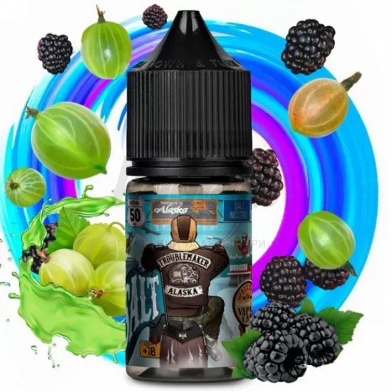 Рідина Troublemaker Alaska (Ожина Аґрус) 30мл 5% Рідина Troublemaker Alaska (Ожина Аґрус) 30мл 5%
