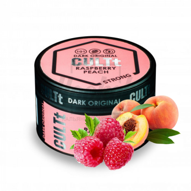 Тютюн CULT Strong DS101 Raspberry Peach (Малина Персик) 100 гр Тютюн CULT Strong DS101 Raspberry Peach (Малина Персик) 100 гр