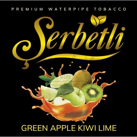 Тютюн Serbetli Green Apple Kiwi Lime (Зелене Яблуко Ківі Лайм) 100гр Тютюн Serbetli Green Apple Kiwi Lime (Зелене Яблуко Ківі Лайм) 100гр