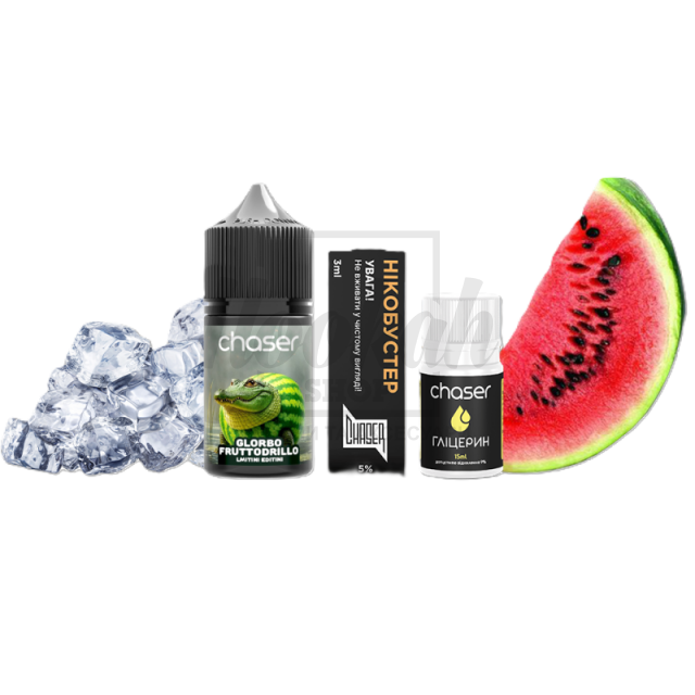 Рідина Набір Chaser Limited Trends Glorbo Fruttodrillo (Кавуновий Напій) 30мл 5% Рідина Набір Chaser Limited Trends Glorbo Fruttodrillo (Кавуновий Напій) 30мл 5%