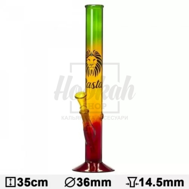 Бонг скляний Rasta Lion Бонг скляний Rasta Lion