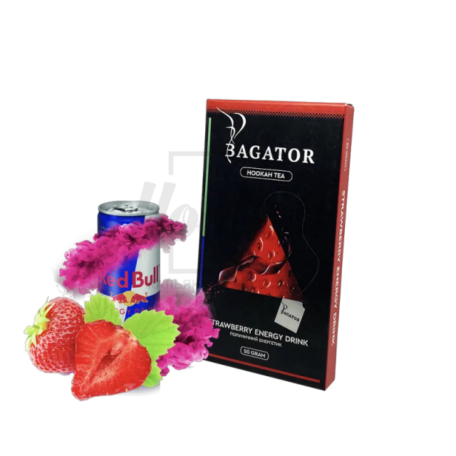 Бестабачная смесь Bagator Strawberry Energy Drink (Клубничный Энергетик)