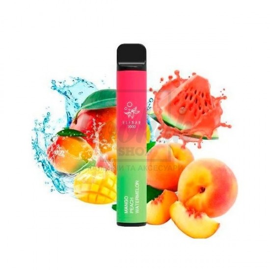 Електронна сигарета Elf Bar 2000 Mango Peach Watermelon (Манго Персик Кавун) Електронна сигарета Elf Bar 2000 Mango Peach Watermelon (Манго Персик Кавун)