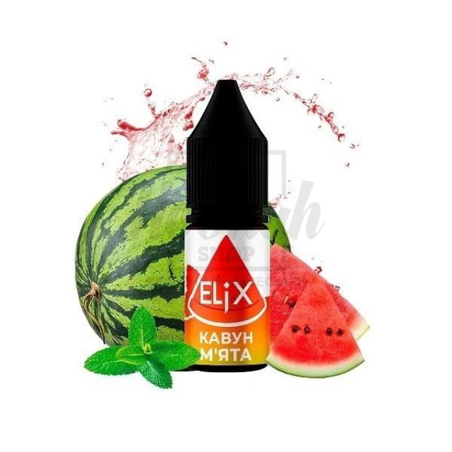 Рідина Elix Кавун М'ята 10мл 5% Рідина Elix Кавун М'ята 10мл 5%