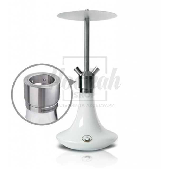 Кальян Steamulation Classic Platinum White Кальян Steamulation Classic Platinum White