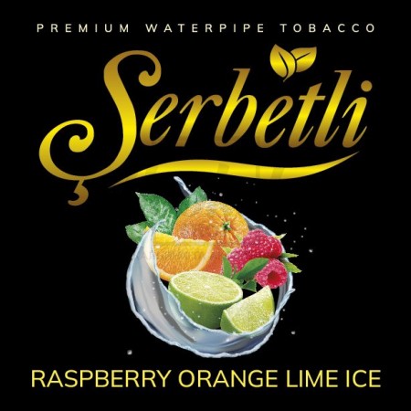 Тютюн Serbetli Raspberry Orange Lime Ice (Малина Апельсин Лайм Лід) 100 гр