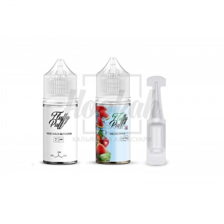 Набір Fluffy Puff Melon Apple Ice (Кавун Яблуко Айс) 30ml/50mg Salt Nic Набір Fluffy Puff Melon Apple Ice (Кавун Яблуко Айс) 30ml/50mg Salt Nic