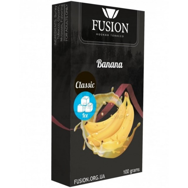 Тютюн Fusion Classic Ice Banana (Лід Банан) 100 гр Тютюн Fusion Classic Ice Banana (Лід Банан) 100 гр