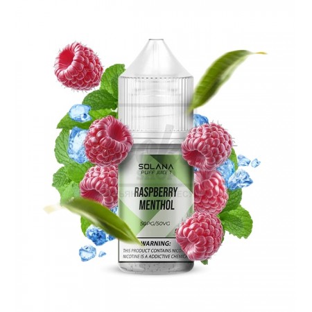 Жидкость SOLANA LIQUID Raspberry Menthol (Малина Ментол) 30мл 5% Жидкость SOLANA LIQUID Raspberry Menthol (Малина Ментол) 30мл 5%