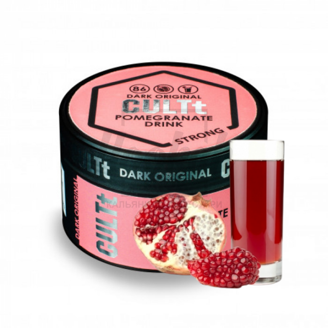 Тютюн CULT Strong DS86 Pomegranate Drink (Гранатовий Напій) 100 гр Тютюн CULT Strong DS86 Pomegranate Drink (Гранатовий Напій) 100 гр