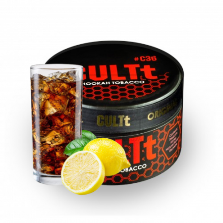 Тютюн CULT Strong DS36 Cola Lemon (Кола Лимон) 100 гр