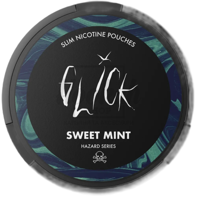 Снюс Glick Hazard Sweet Mint 25 mg/pouch 50 mg/g (Солодка м'ята) Снюс Glick Hazard Sweet Mint 25 mg/pouch 50 mg/g (Солодка м'ята)