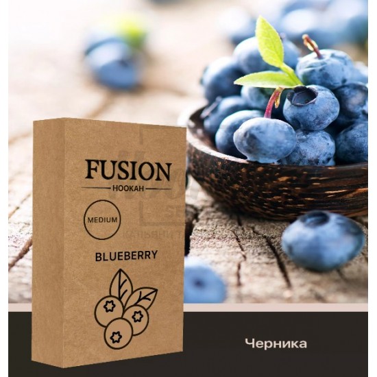 Тютюн Fusion Medium Blueberry (Ф'южн Чорниця) 100 гр Тютюн Fusion Medium Blueberry (Ф'южн Чорниця) 100 гр