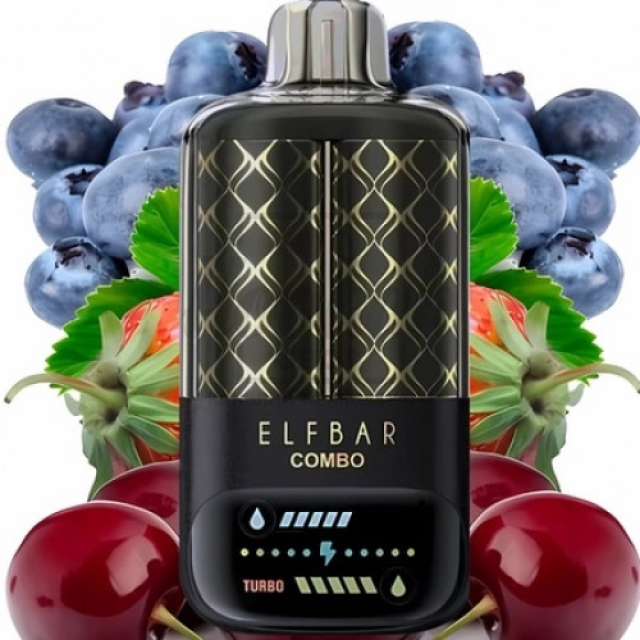 Електронна сигарета Elf Bar Combo 20000 Blueberry Sour Raspberry & Chery (Чорниця Малина Вишня) Електронна сигарета Elf Bar Combo 20000 Blueberry Sour Raspberry & Chery (Чорниця Малина Вишня)