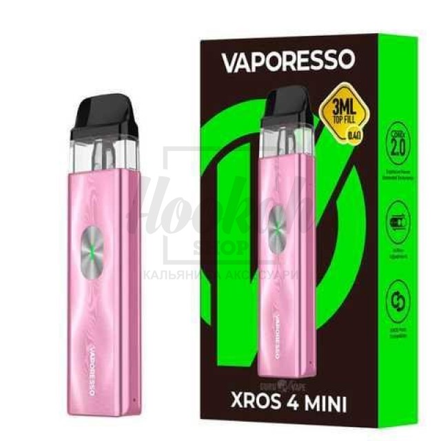 Багаторазова Pod-система Vaporesso XROS 4 Mini Ice Pink Багаторазова Pod-система Vaporesso XROS 4 Mini Ice Pink