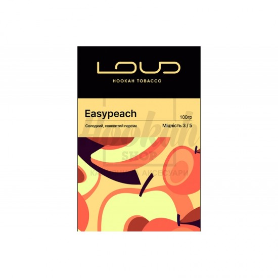  Заправка Loud Eazypeach (Сладкий, Сочный Персик) 100 g.