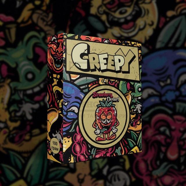 Тютюн Creepy Strawberry Desert (Полуничний Десерт) 100 гр Тютюн Creepy Strawberry Desert (Полуничний Десерт) 100 гр