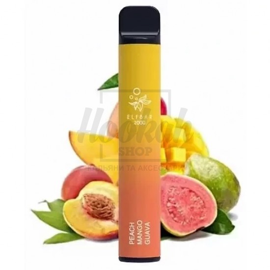 Електронна сигарета Elf Bar 2000 Peach Mango Guava (Персик Манго Гуава) Електронна сигарета Elf Bar 2000 Peach Mango Guava (Персик Манго Гуава)