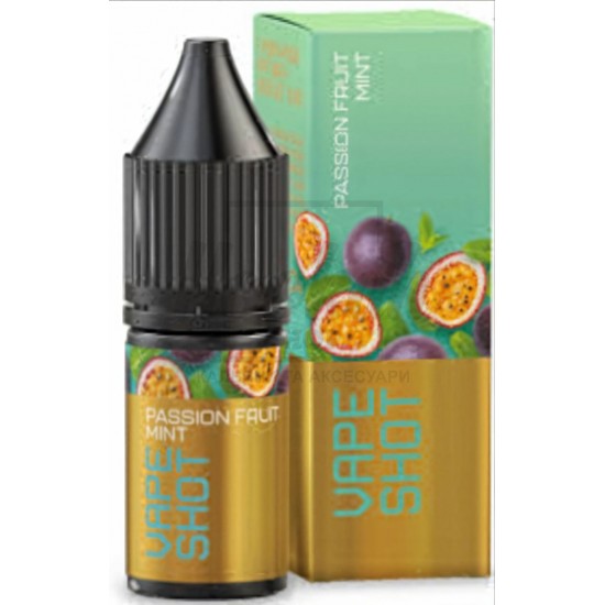 Рідина Vape Shot Passion Fluit Mint (Маракуя М'ята) 10мл 5% Рідина Vape Shot Passion Fluit Mint (Маракуя М'ята) 10мл 5%