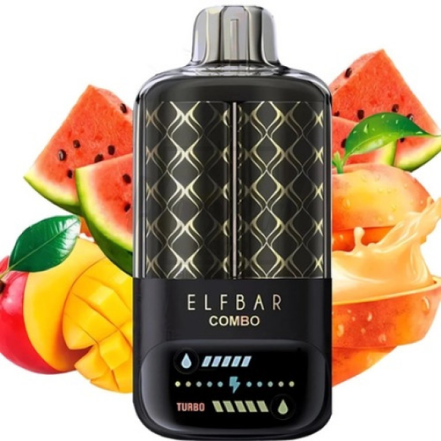 Электронная сигарета Elf Bar Combo 20000 Peach Mango &  Watermelon (Персик Манго Арбуз)