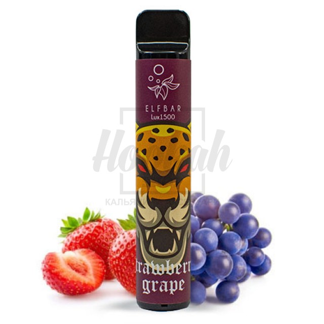 Електронна сигарета Elf Bar 1500 Strawberry Grape (Полуниця Виноград) Електронна сигарета Elf Bar 1500 Strawberry Grape (Полуниця Виноград)